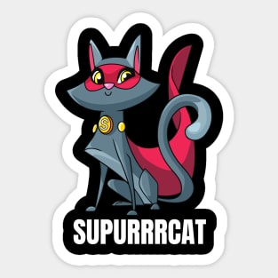 SuperCat! Supurrrcat! Sticker